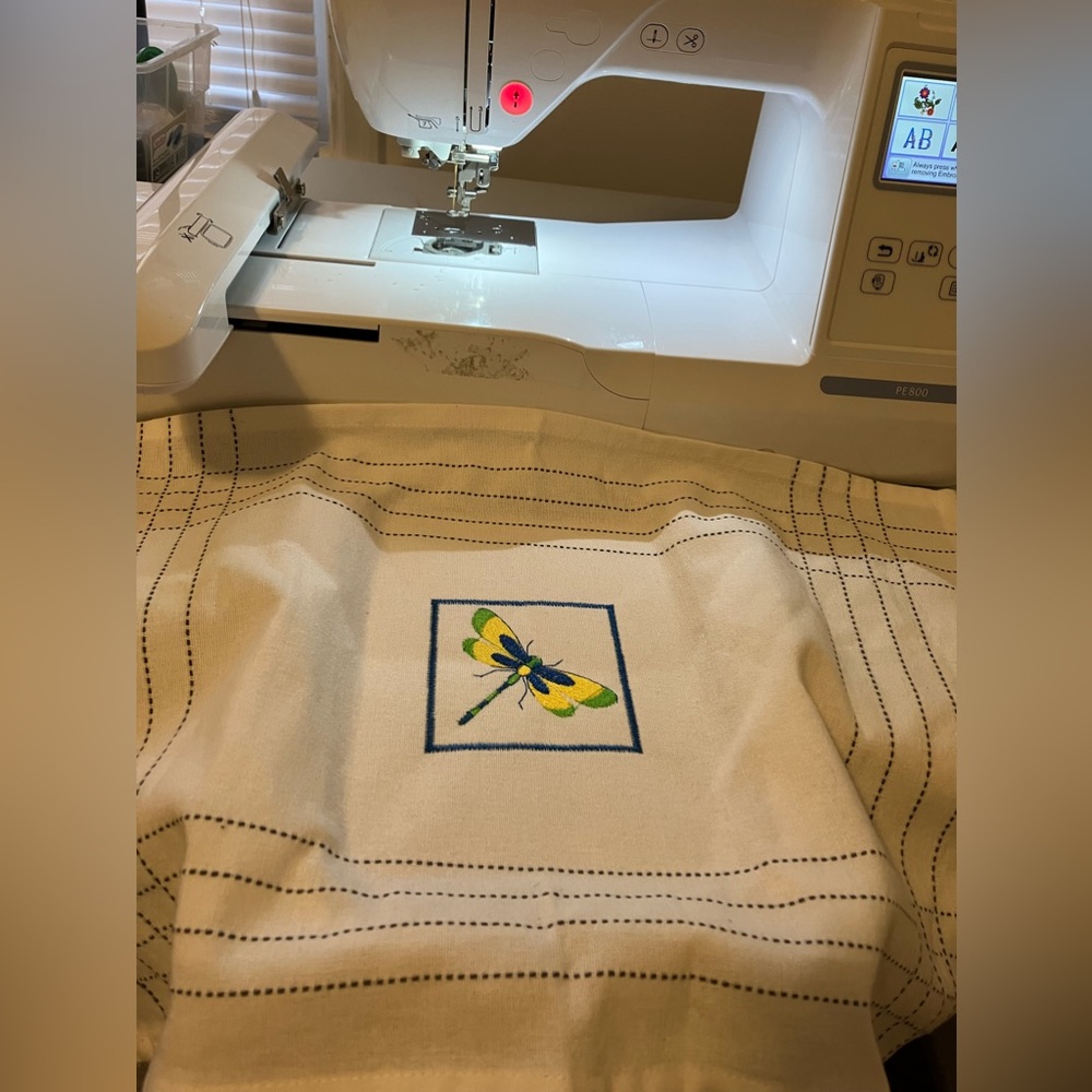 Embroidered placemat
